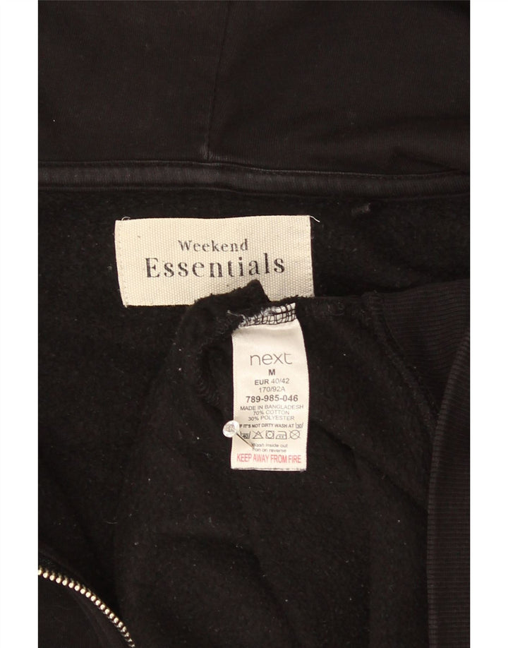 Essentials hættetrøje til kvinder med lynlås UK 14 Medium Sort bomuld