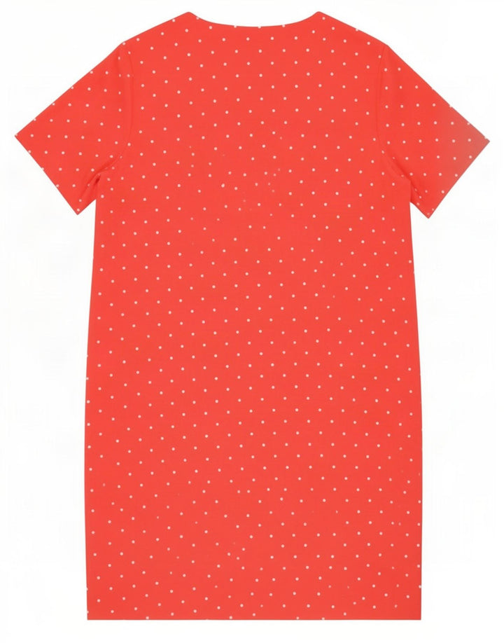 Marks & Spencer Womens Shift Dress UK 18 XL Pink Polka Dot Polyester