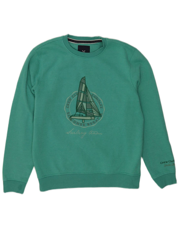 Besætningstøj Herre grafisk sweatshirt Jumper Stor grøn bomuld