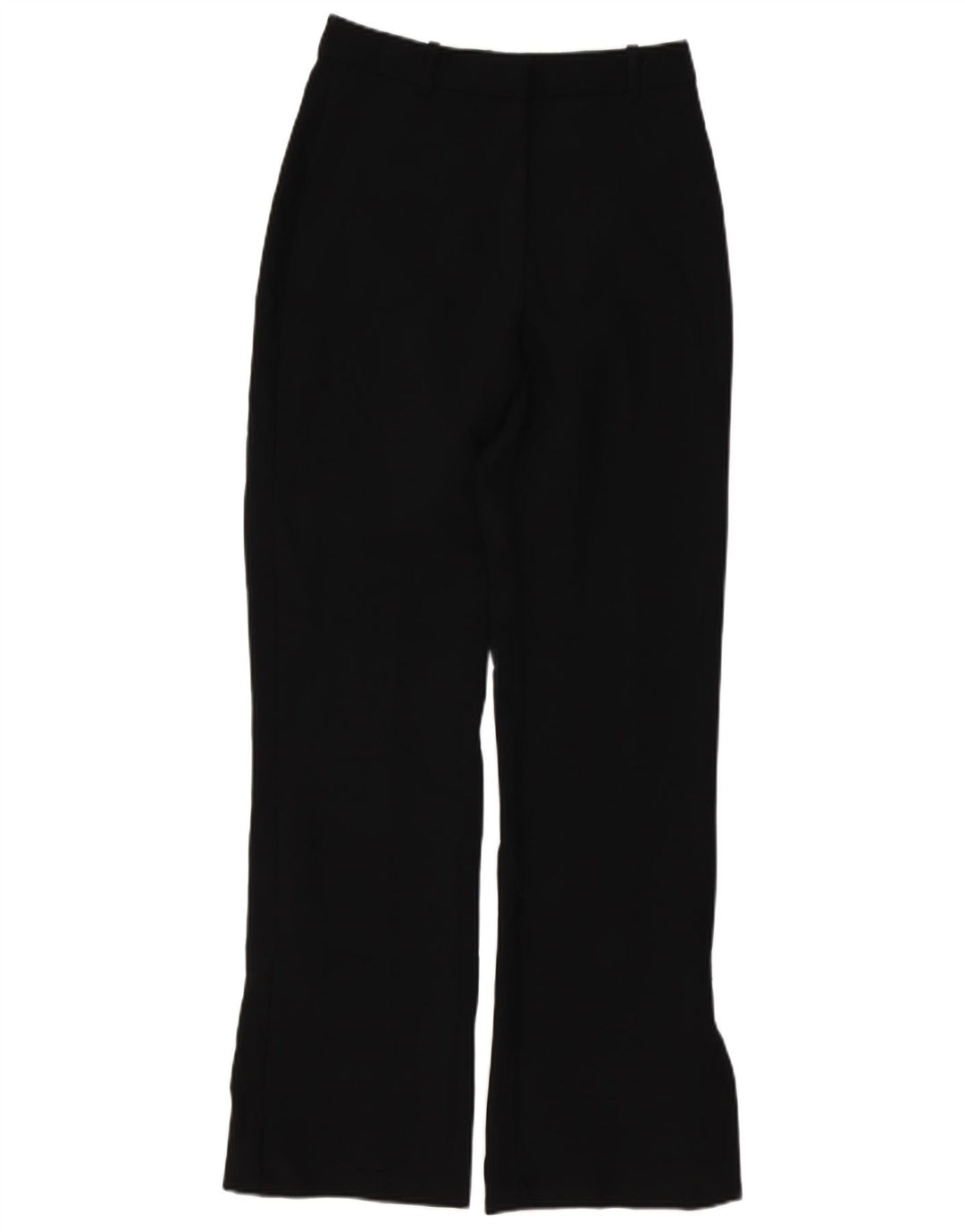 Zara Dame Bootcut Chino Bukser Small W26 L31 Sort Polyester