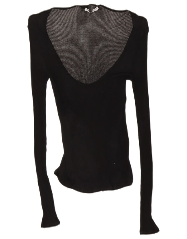 Zara Dametop Langærmet UK 12 Medium Sort