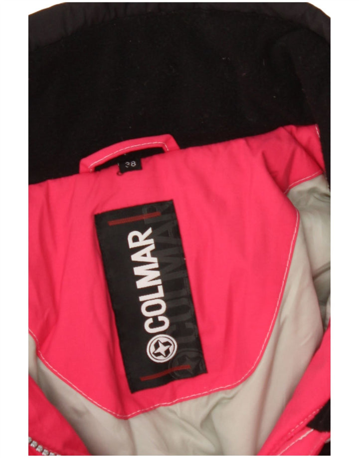 COLMAR Skijakke med hætte til kvinder EU 38 Lille Pink Colourblock