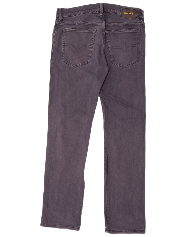 Diesel Herre D-Mihtry Straight Jeans W32 L32 Grå Bomuld