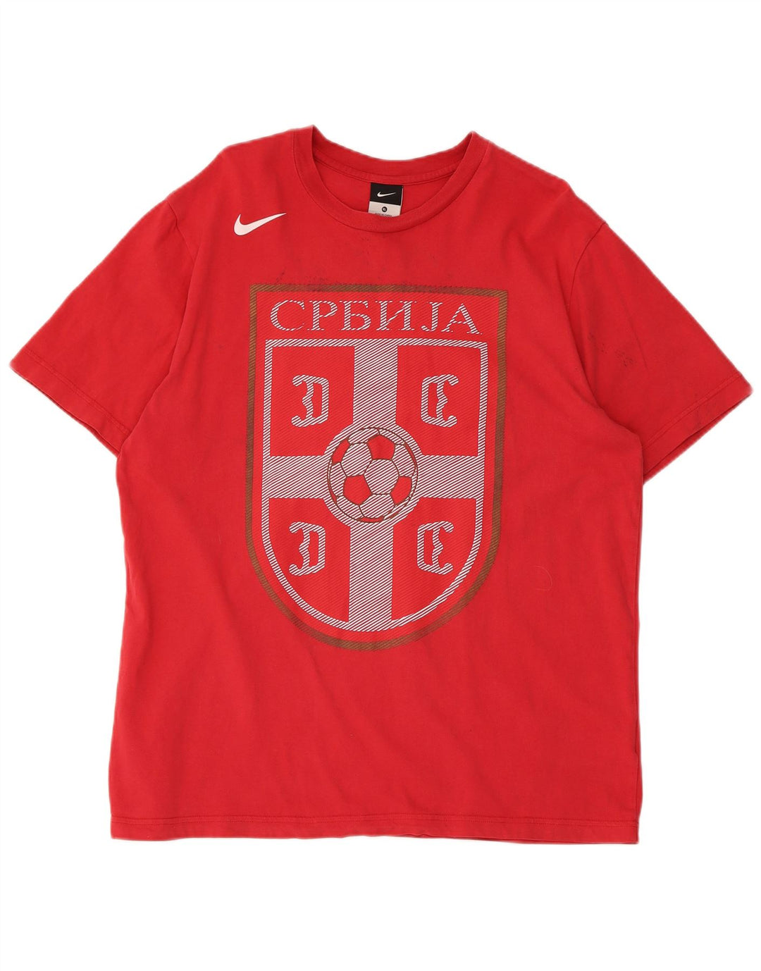 Nike grafisk t-shirt top til mænd XL rød bomuld