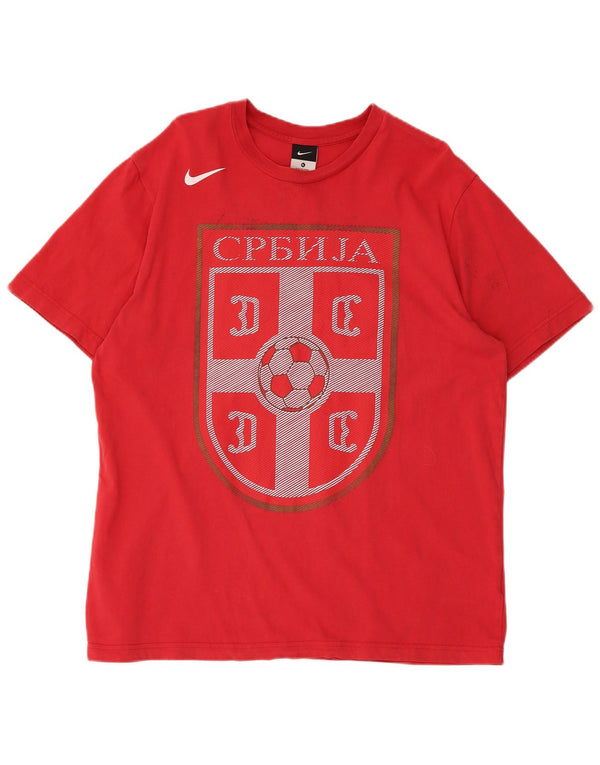 Nike grafisk t-shirt top til mænd XL rød bomuld