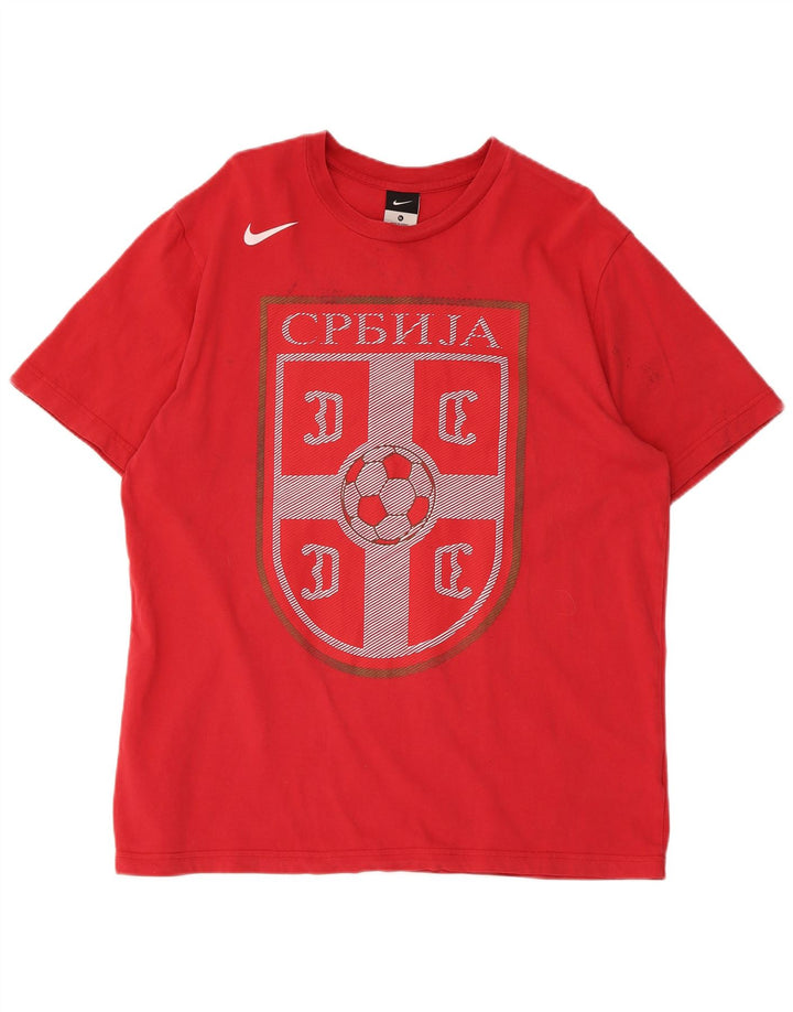 Nike grafisk t-shirt top til mænd XL rød bomuld