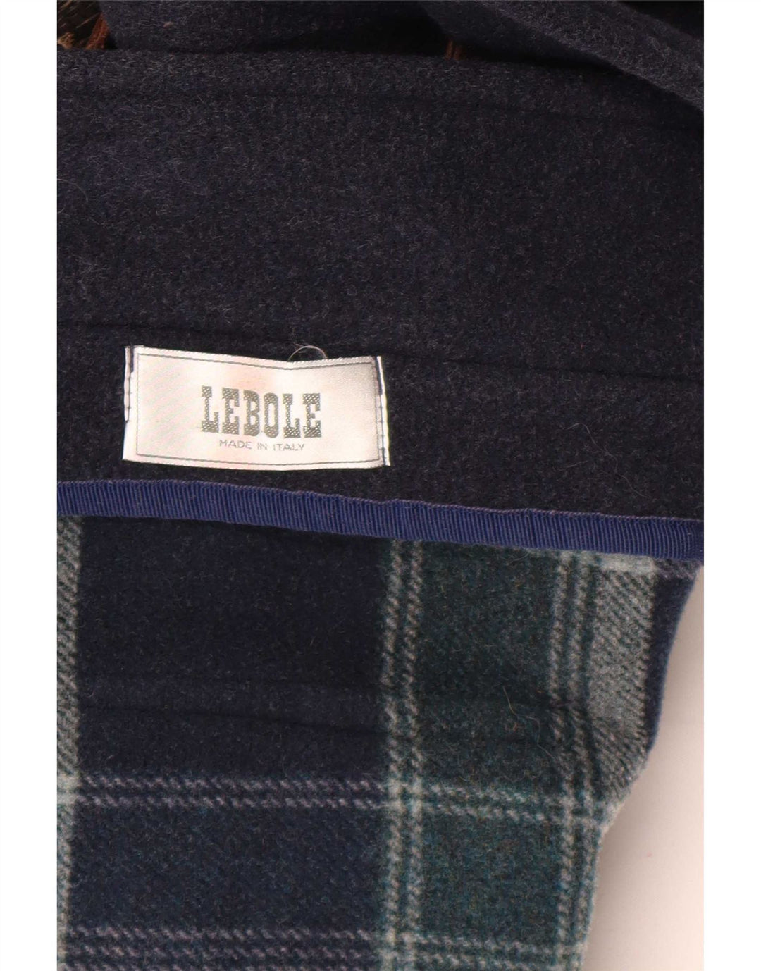 Lebole Herre Loose Fit Duffle Coat UK 42 XL Navy Blue