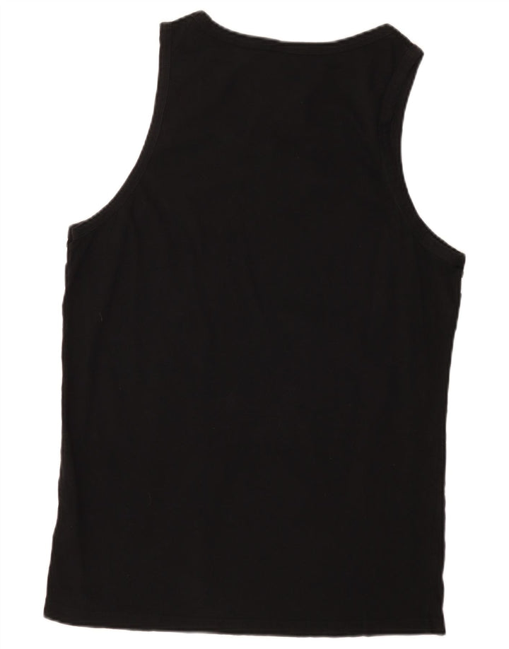 Hugo Boss Herre Grafisk Vest Top Stor Sort Bomuld