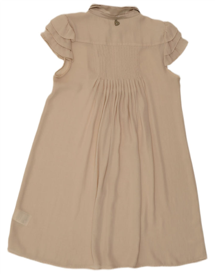 Liu Jo Dame Se Through A-Line Kjole IT 44 Medium Beige Polyester