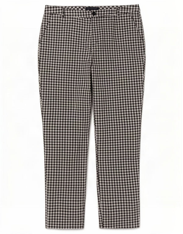 Marks & Spencer Dame Casual Bukser UK 14 Large W36 L28 Black Gingham