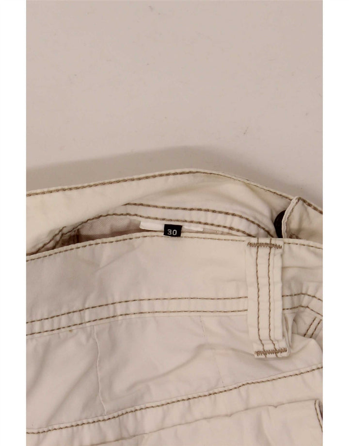 Murphy & Nye Herre Cargo Shorts W30 Medium White