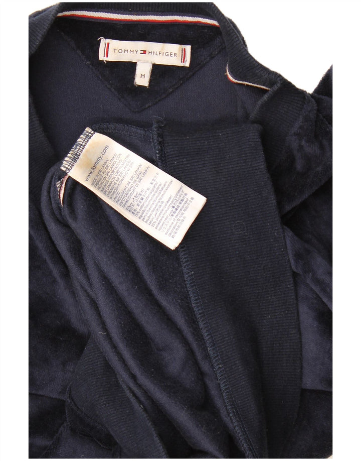 Tommy Hilfiger Herre grafisk sweatshirt Jumper Medium Navy Blue Colourblock