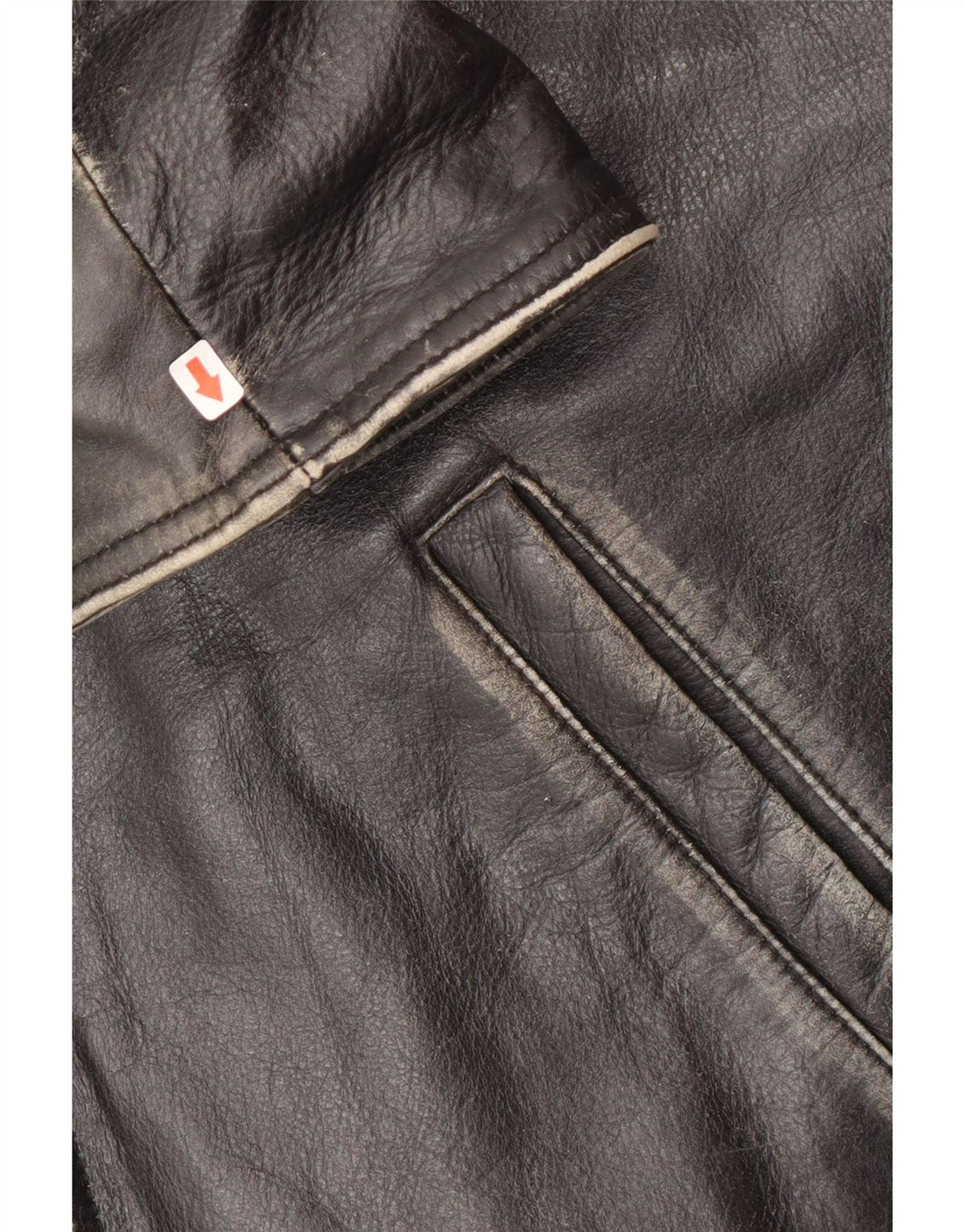 Bomb Boogie Dame Læderjakke UK 14 Medium Sort Læder