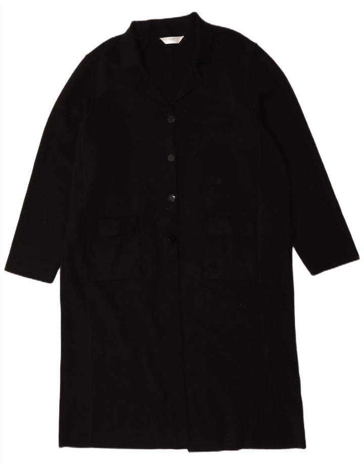 Marks & Spencer Dame Longline Cardigan Sweater UK 22 3XL Sort