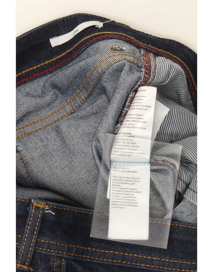 Jules Slim Jeans til mænd W38 L34 Marineblå bomuld