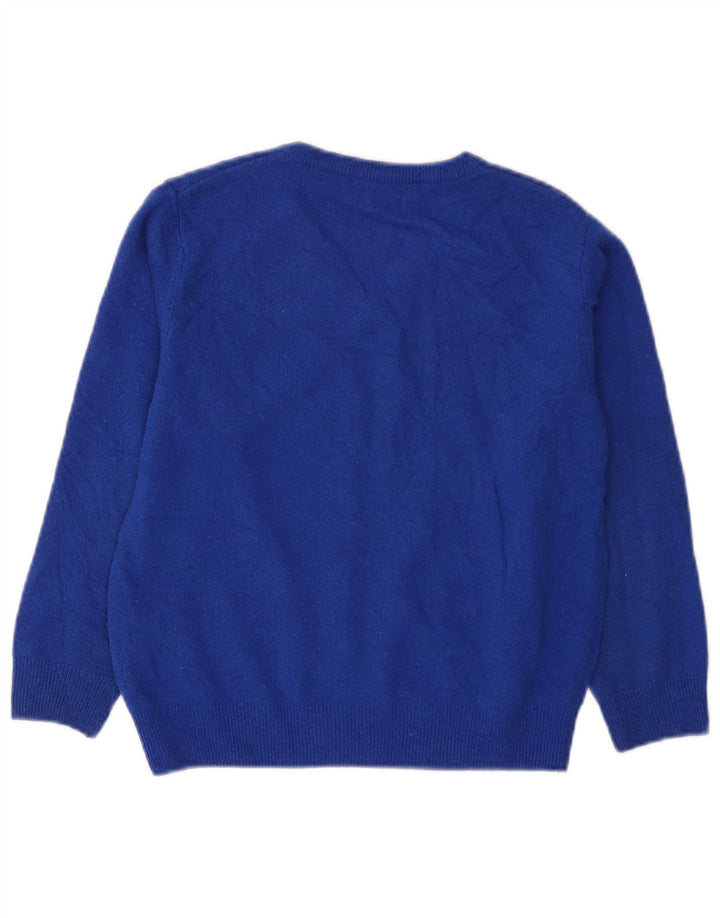 Kappa Boys V-hals sweater 7-8 år Medium Blå lammeuld