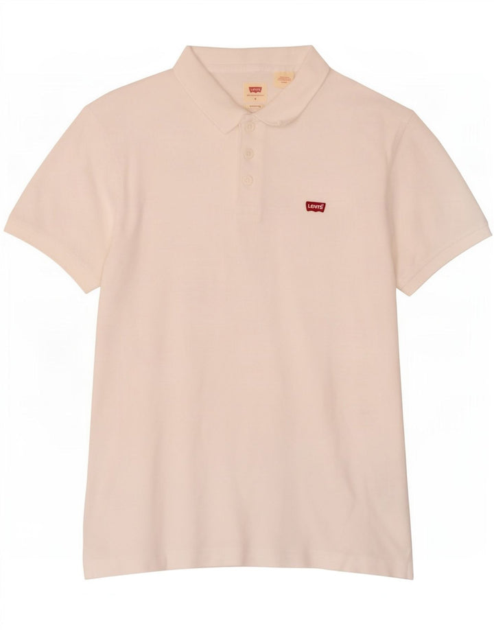 Levi's Standard Polo Shirt til mænd Lille hvid bomuld
