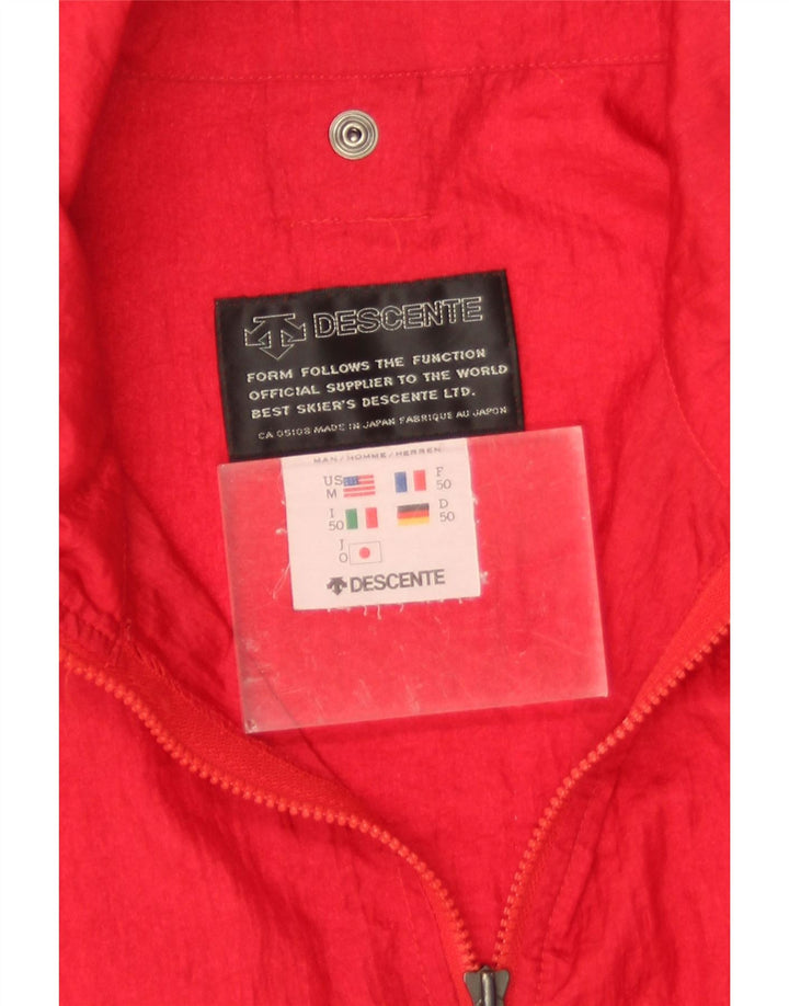 Descente Herre Bomberjakke EU 50 Stor Rød Nylon