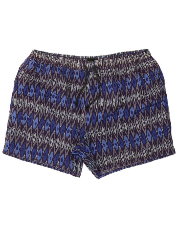 SANTOS TEFANO Mens Swimming Shorts XL Multicoloured Ikat Polyamide
