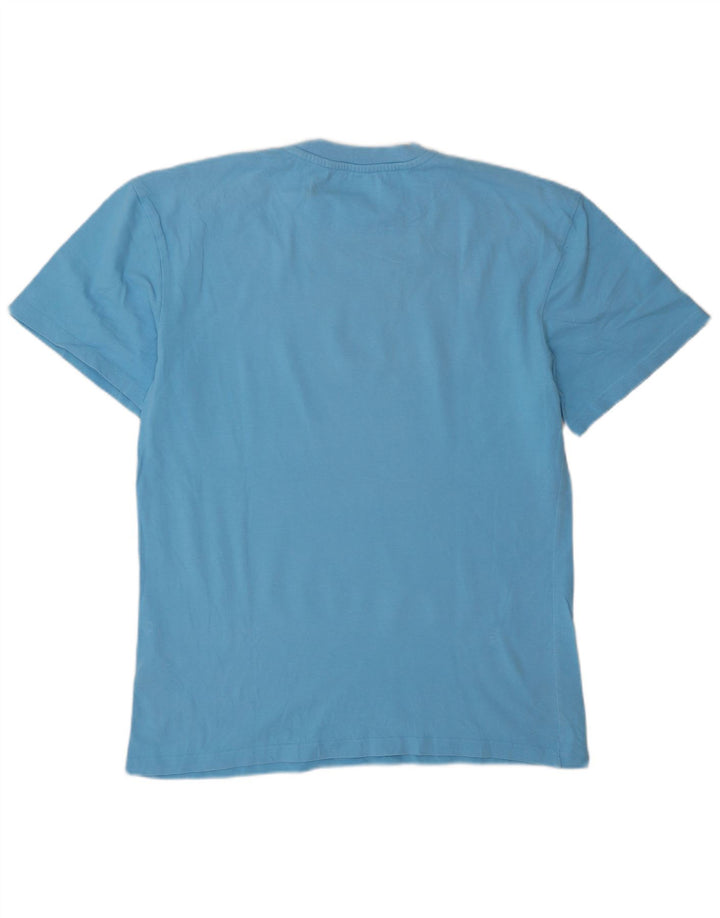 Karl Kani Herre Grafisk T-Shirt Top Lille Blå Bomuld