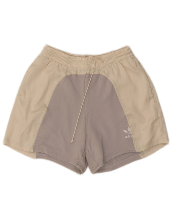 Adidas Dame Sports Shorts UK 8 Small Off White Colourblock