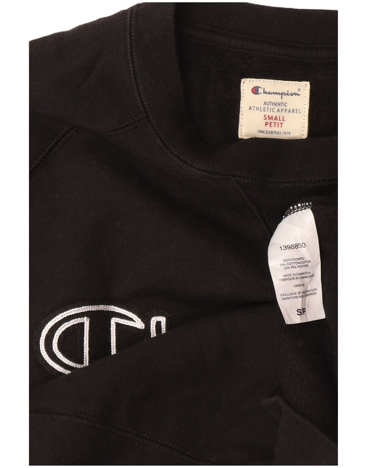 Champion Herre Petit Graphic Sweatshirt Jumper lille sort bomuld