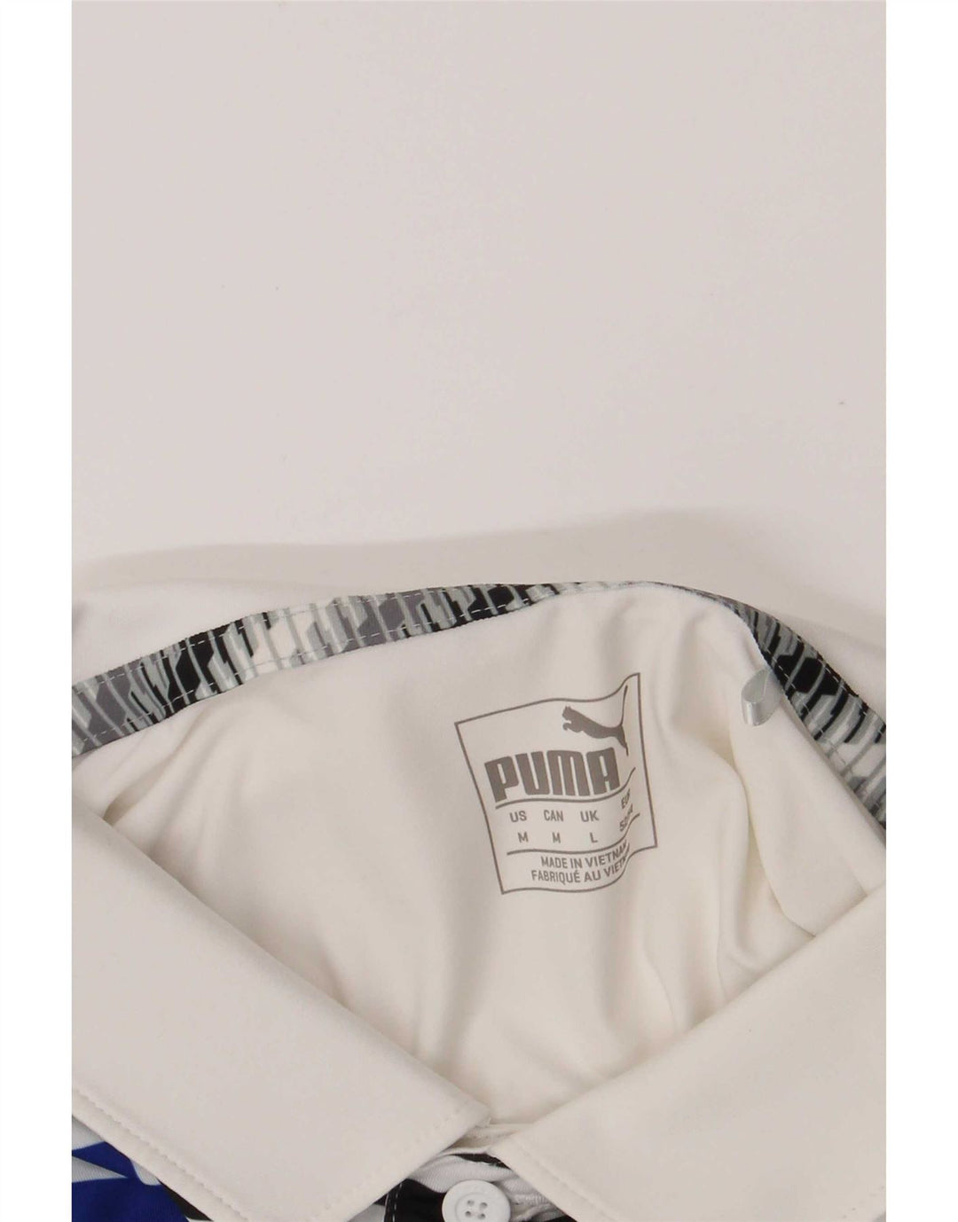Puma herre poloshirt Medium White Colourblock