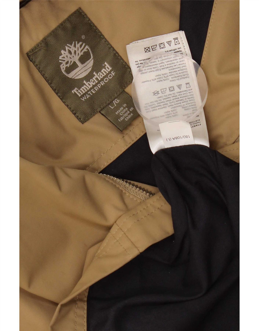 TIMBERLAND Herre Utility Jacket UK 40 Stor Beige Nylon