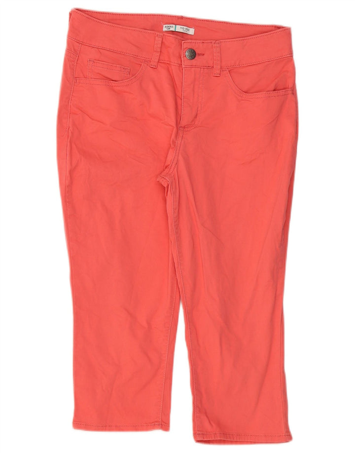 LEE Womens Riders Mid Rise Capri Bukser US 8 Medium W30 L18 Red Bomuld