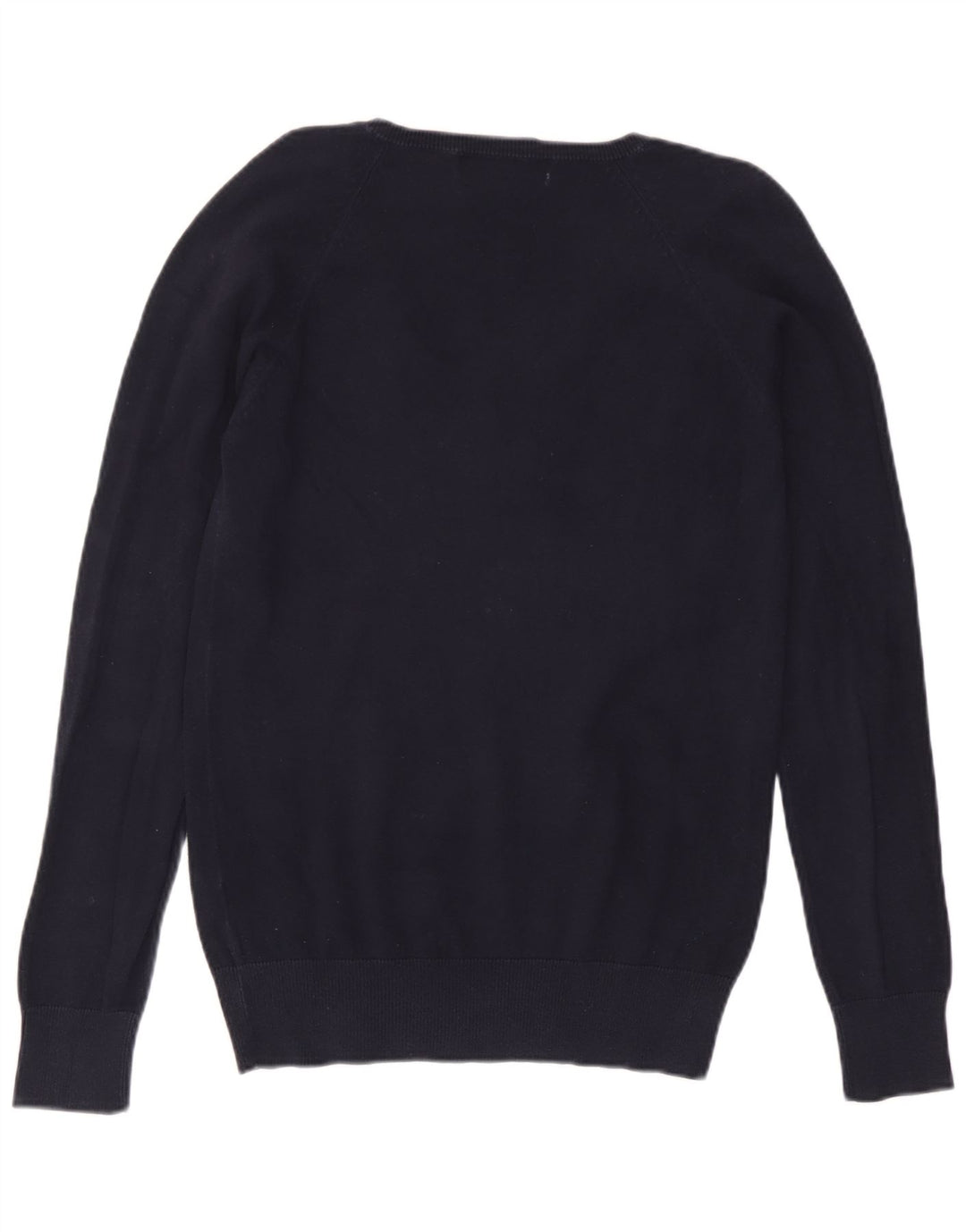 Zara Dame V-hals sweater UK 16 Large Navy Blue
