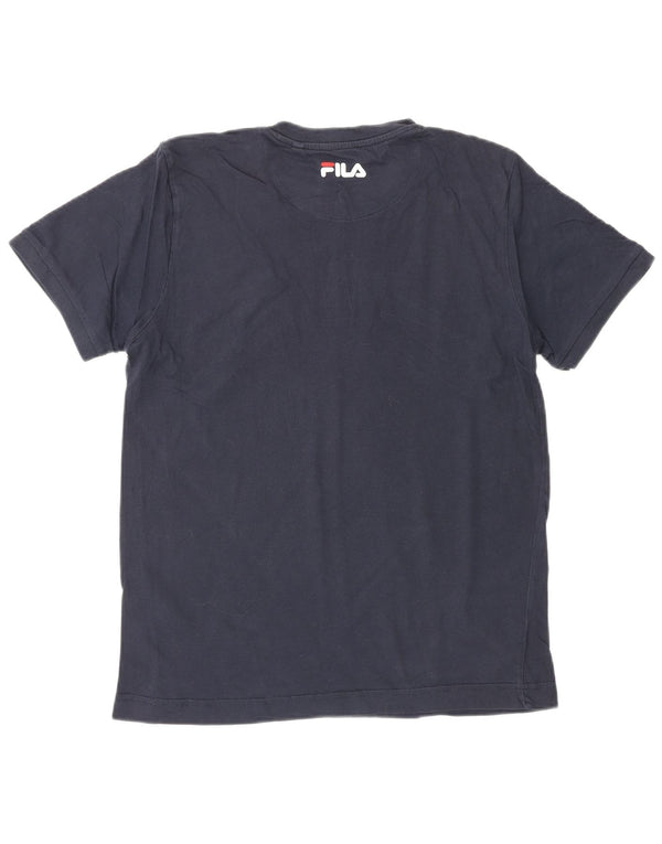 FILA Grafisk T-shirt til mænd, lille marineblå