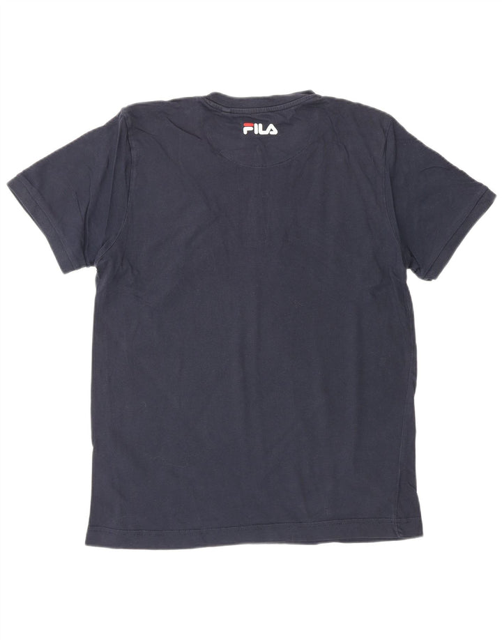 FILA Grafisk T-shirt til mænd, lille marineblå
