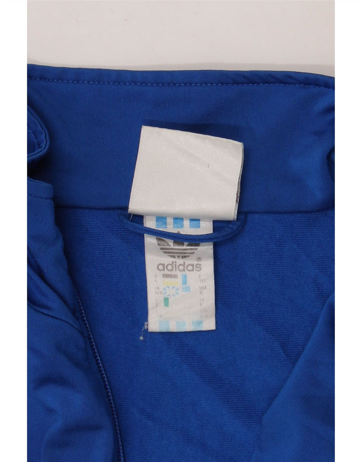 ADIDAS Herre Loose Fit træningsdragt Topjakke UK 40/42 Medium Blue Polyester