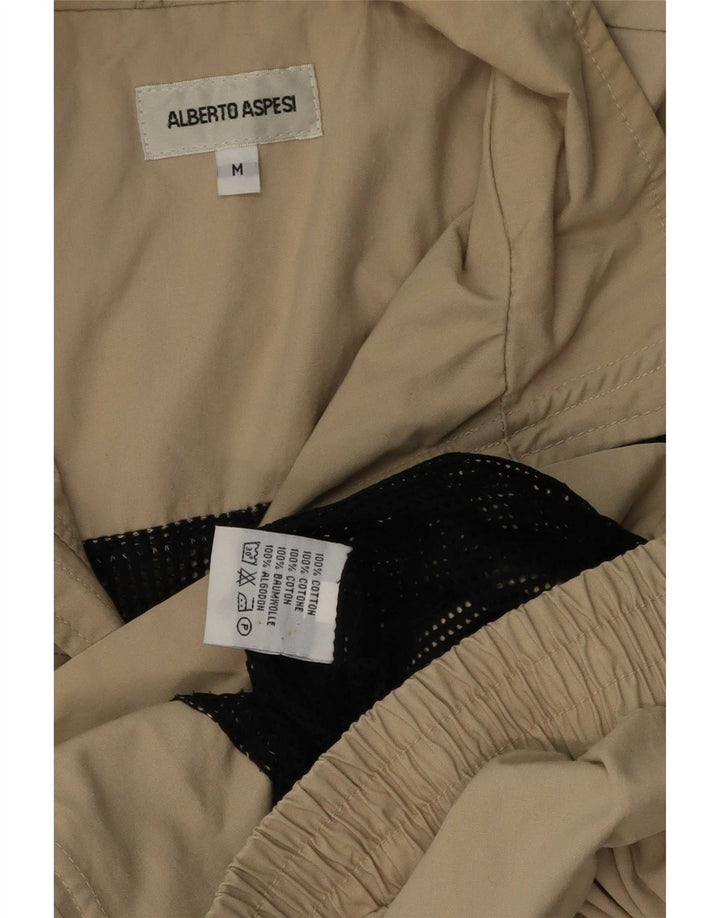 Alberto Aspesi Bomberjakke til mænd UK 38 Medium Beige Bomuld