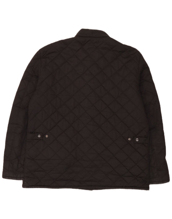 Barbour Herre Quiltet Jakke UK 42 XL Sort Polyester