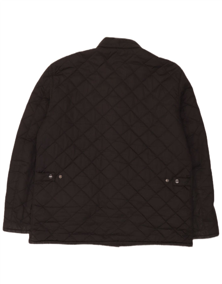 Barbour Herre Quiltet Jakke UK 42 XL Sort Polyester