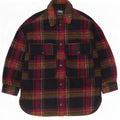 Zara Dame Oversized Shacket Jacket UK 14 Medium Multicolored Check