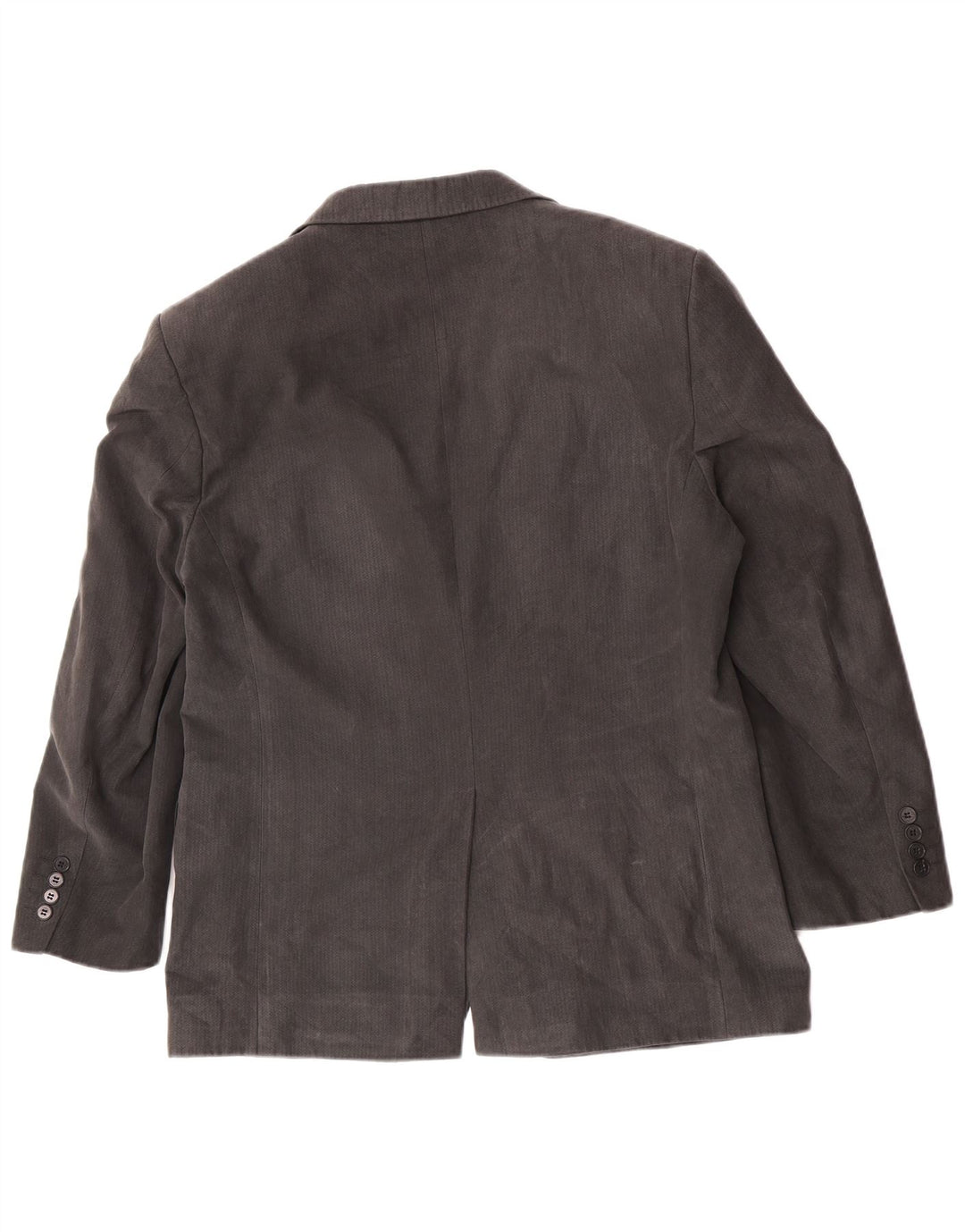 Marks & Spencer Herre 2 Button Blazer Jacket UK 40 Medium Grey Herringbone