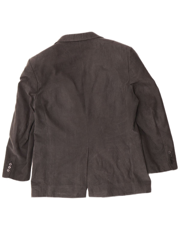 Marks & Spencer Herre 2 Button Blazer Jacket UK 40 Medium Grey Herringbone