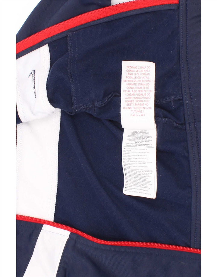 Nike træningsdragt topjakke til drenge 3-4 år XS Marineblå Colourblock Polyester