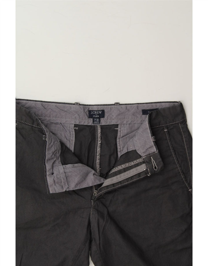 J. CREW Mens Flex Slim Chino Shorts W30 Medium Grey Vintage J. Crew and Second-Hand J. Crew from Messina Hembry 