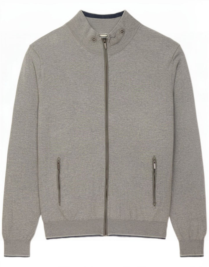 Massimo Dutti Herre cardigan sweater XL Grå Bomuld