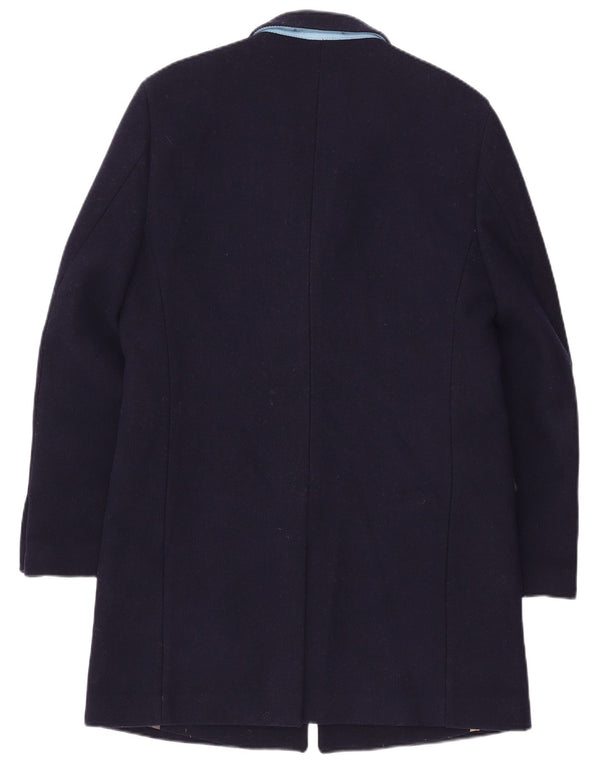 Vintage overfrakke til mænd UK 42 XL marineblå uld