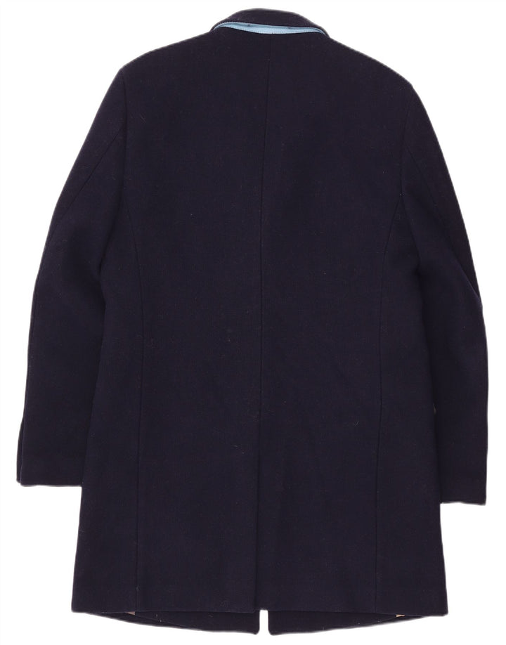 Vintage overfrakke til mænd UK 42 XL marineblå uld