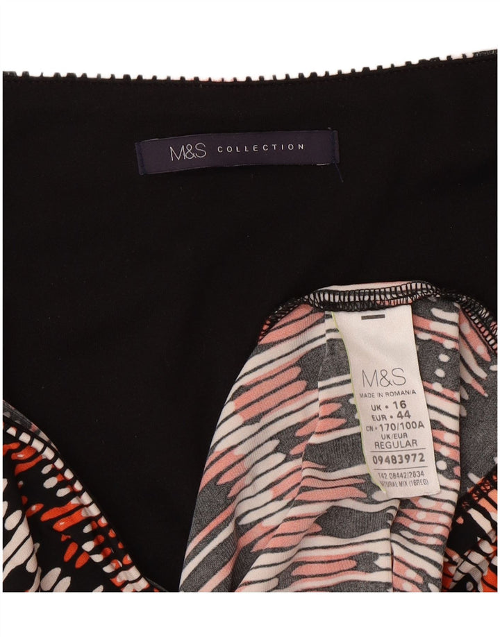 Marks & Spencer Womens Shift Dress UK 16 Large Multicolored Geometric