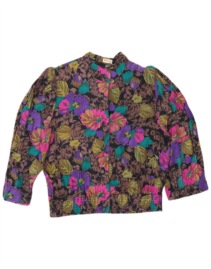 Felicia skjortebluse med 3/4 ærmer til kvinder IT 44 Medium Flerfarvet blomster