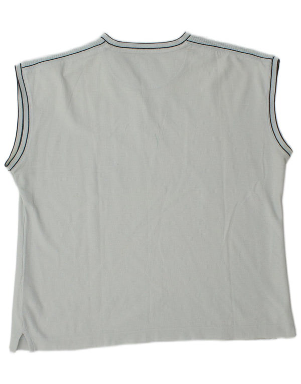 Lotto Dame T-Shirt Top UK 16 Stor Blå Bomuld