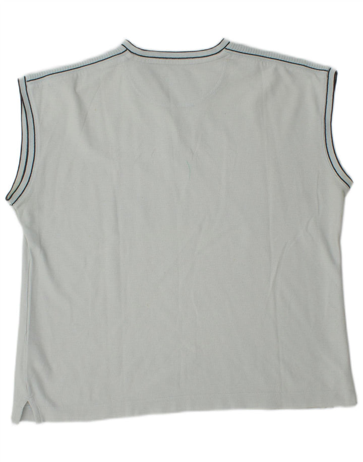 Lotto Dame T-Shirt Top UK 16 Stor Blå Bomuld