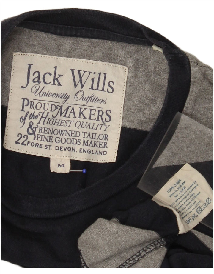 JACK WILLS Herre Top Langærmet Medium Navyblå Stribet Bomuld