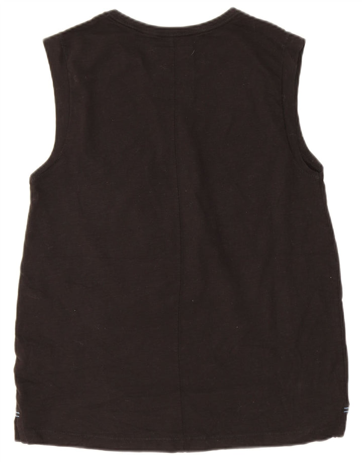 Fat Face Damevest Top UK 10 Small Black Bomuld